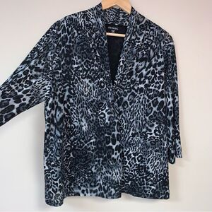 Leopard Shirt Women’s XXL 20 Animal Cheetah Print Top Blouse Flowy Loose Fit